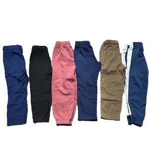6 Pairs Of Boys Sweatpants Khakis Puma DKNY Winter Size 4T